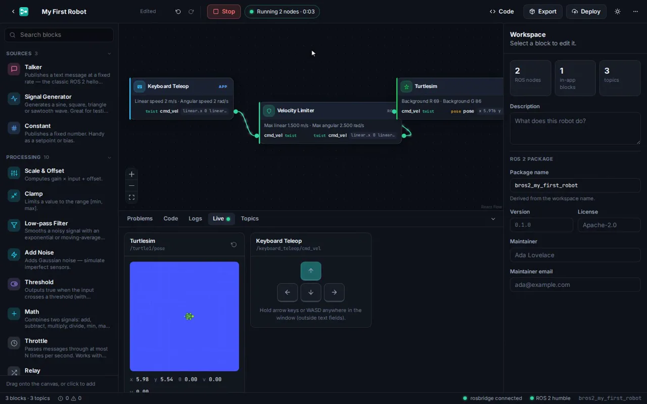 Blurred sneak peek of the BROS2 editor